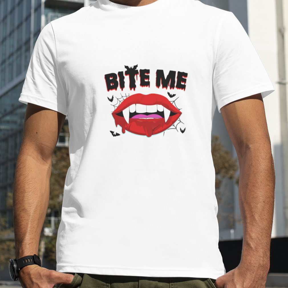 Bite Me Halloween Vampire Lip shirt