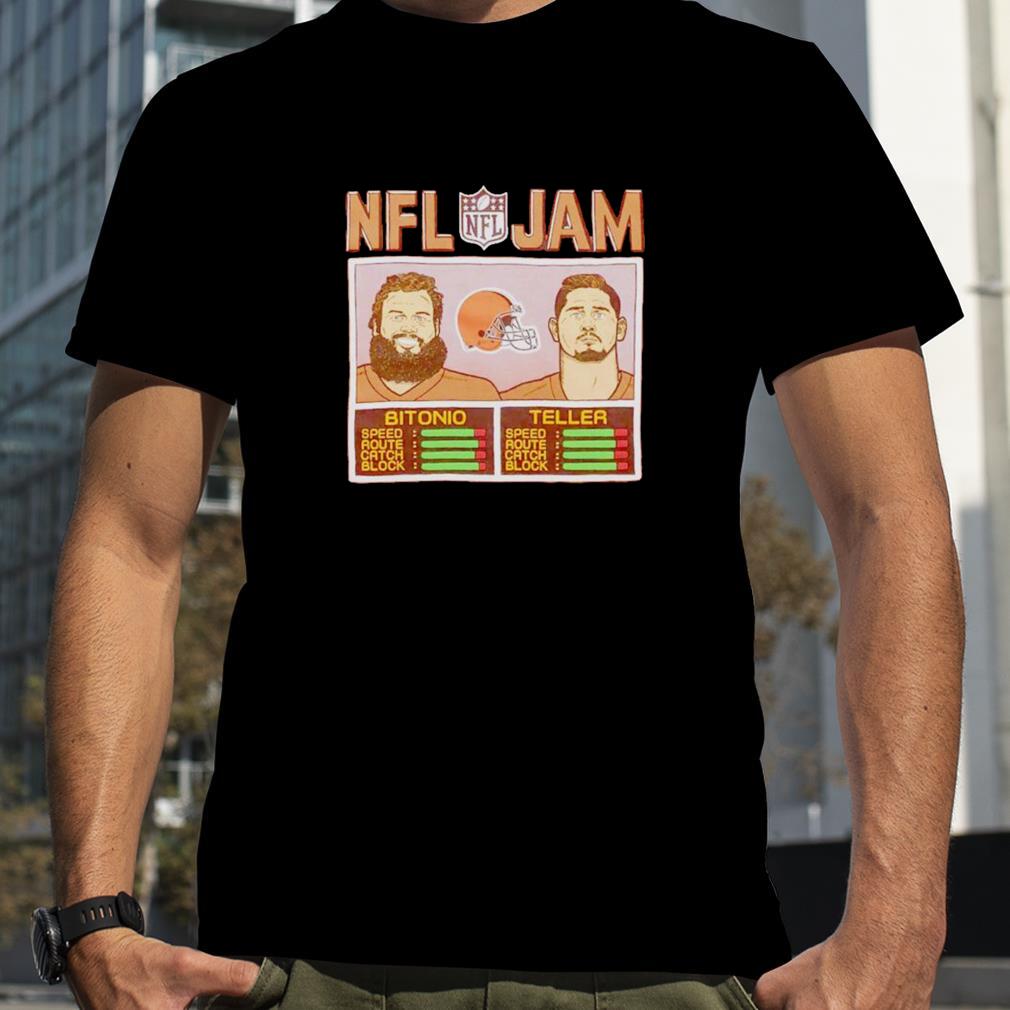 Bitonio and Teller NFL Jam Browns shirt