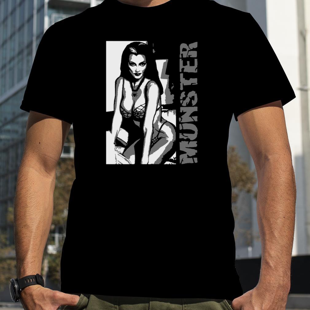 Black And White Art Lily The Munster shirt