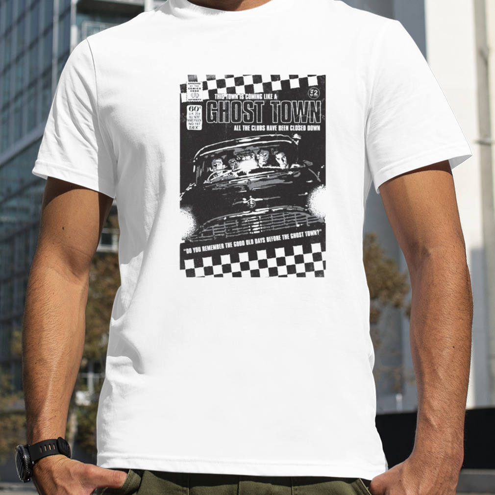Black And White Ghost Town Vintage Halloween shirt