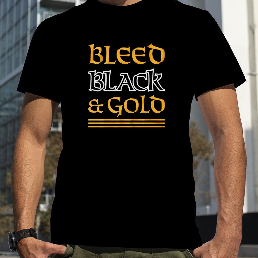 Bleed black and gold nola New Orleans Saints shirt