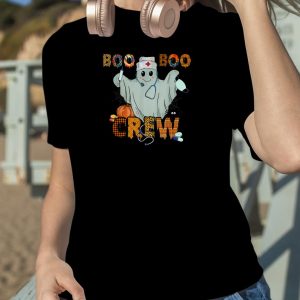 Boo Boo Crew Ghost Nurse Pumpkin Girls Funny Halloween T Shirt