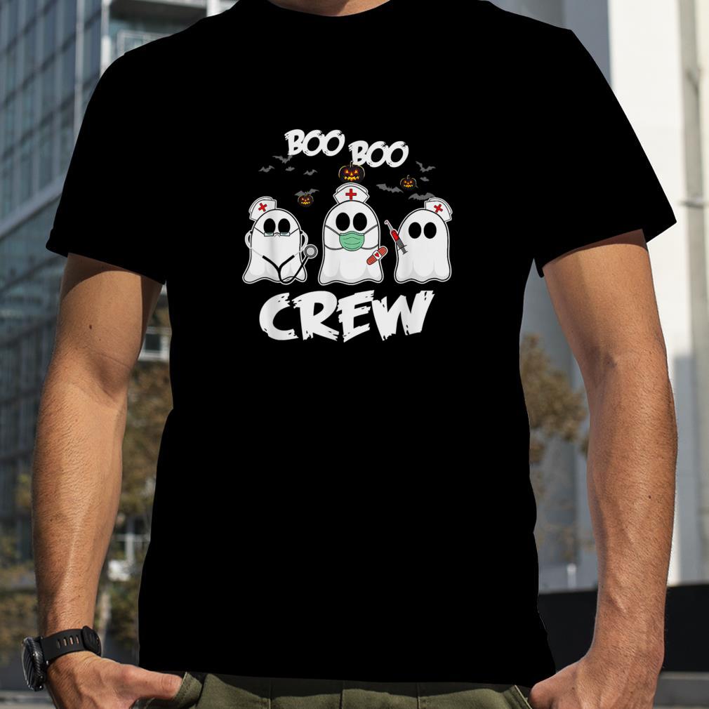 Boo Boo Crew Nurse Ghost Funny Halloween Costume T Shirt