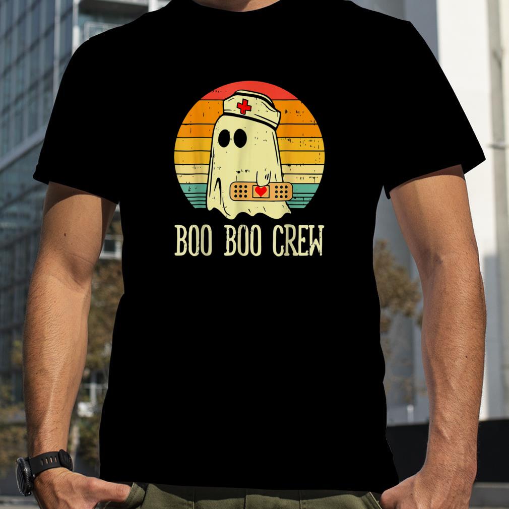 Boo Boo Crew Nurse Ghost Funny Halloween Nursing Costume T Shirt