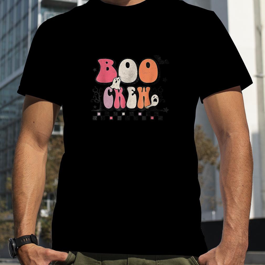 Boo Crew Retro Halloween Matching Family Group Nurse Teacher T Shirt