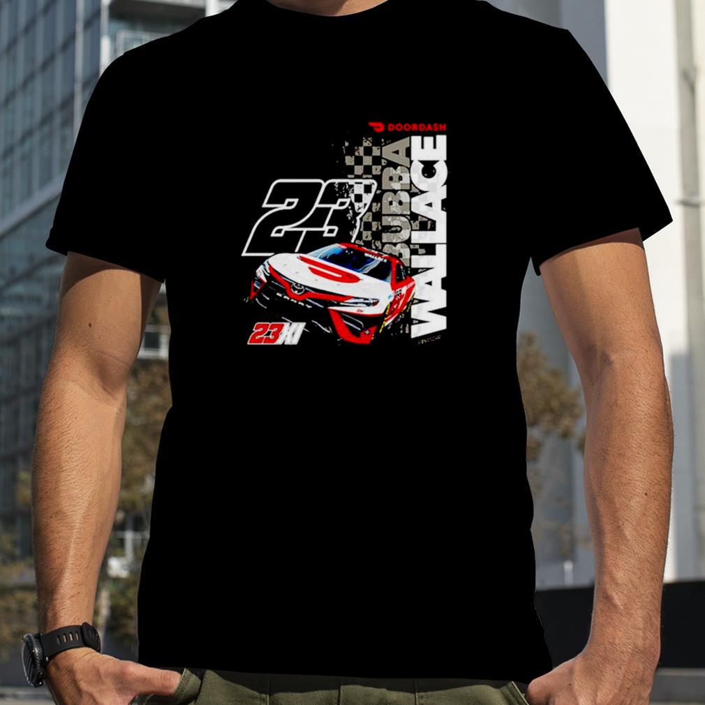 Bubba Wallace 23XI Racing Black DoorDash Car 2 Spot shirt
