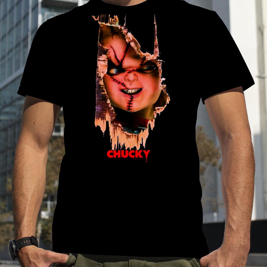 Child’s Play Broken Door Here’s Chucky Poster shirt