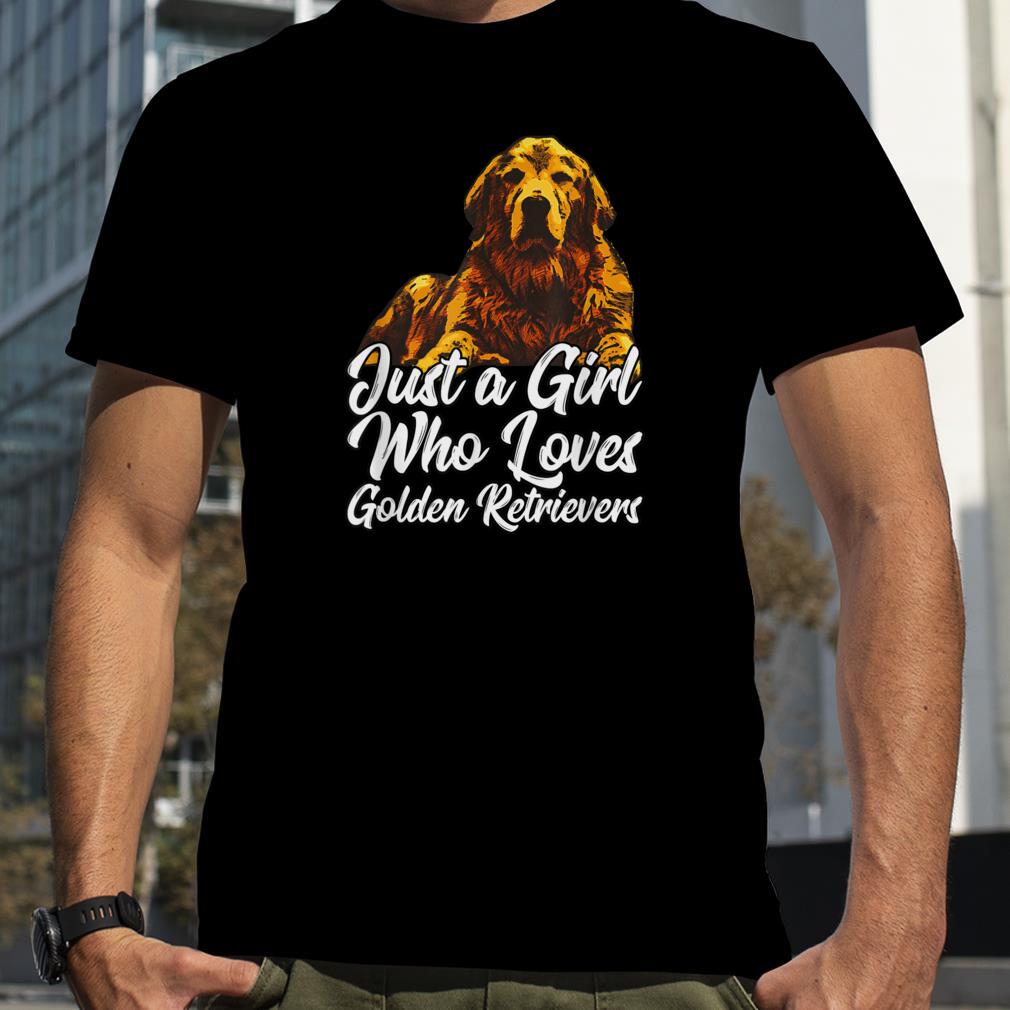 Cute Golden Retriever   Just a girl who loves goldens T Shirt