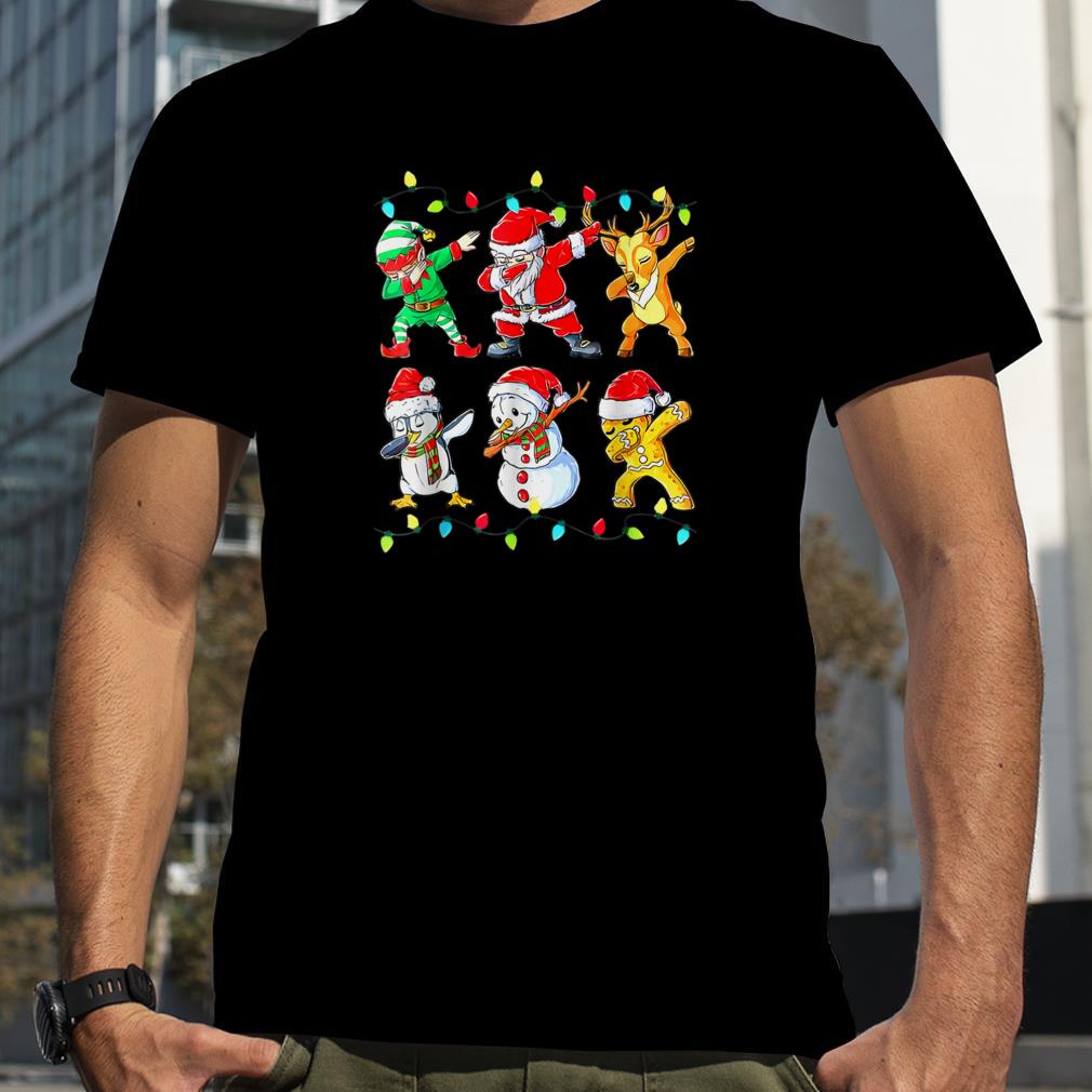 Dabbing Christmas Ugly Xmas Sweater Santa Dab Squad Kids Boy T Shirt