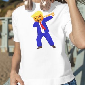 Dabbing Trumpkin Funny Trump Halloween T Shirt