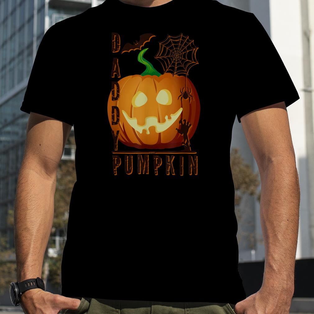 Daddy Pumpkin Halloween Father Funny Skeleton T Shirt