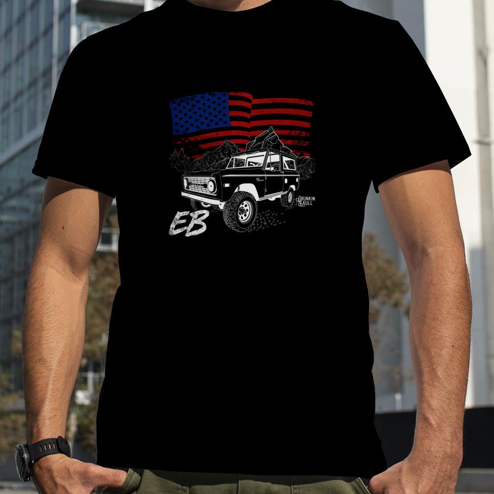 Early Bronco Heritage Series American Flag Black T Shirt