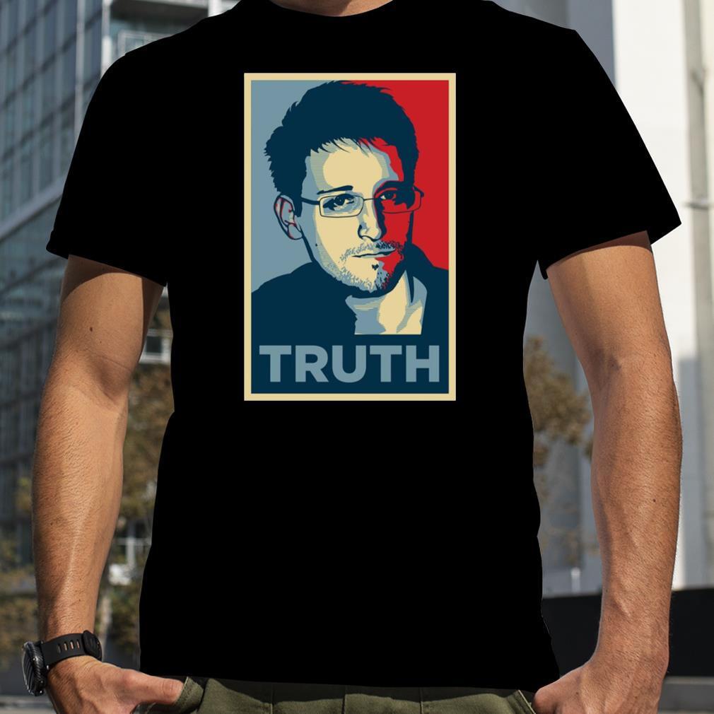 Edward Snowden Portrait Truth Hope shirt