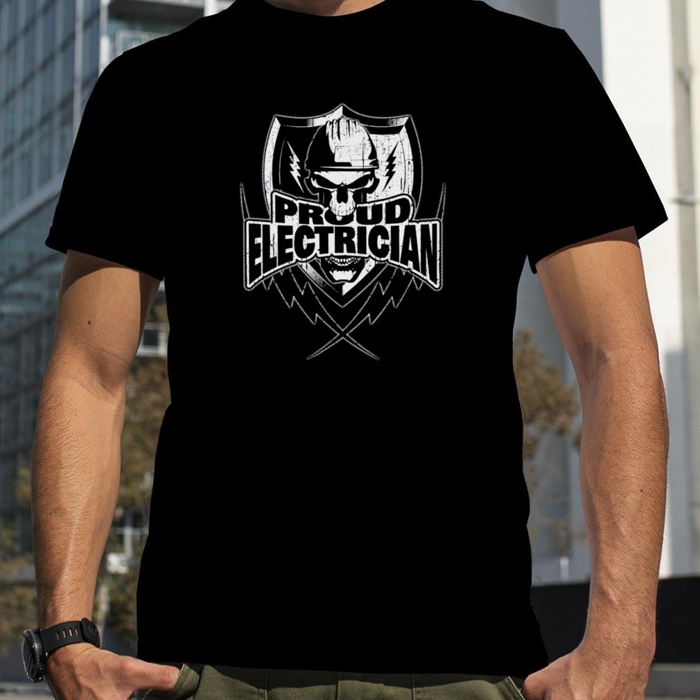 Electrician Skull And Thunderbolts shirt