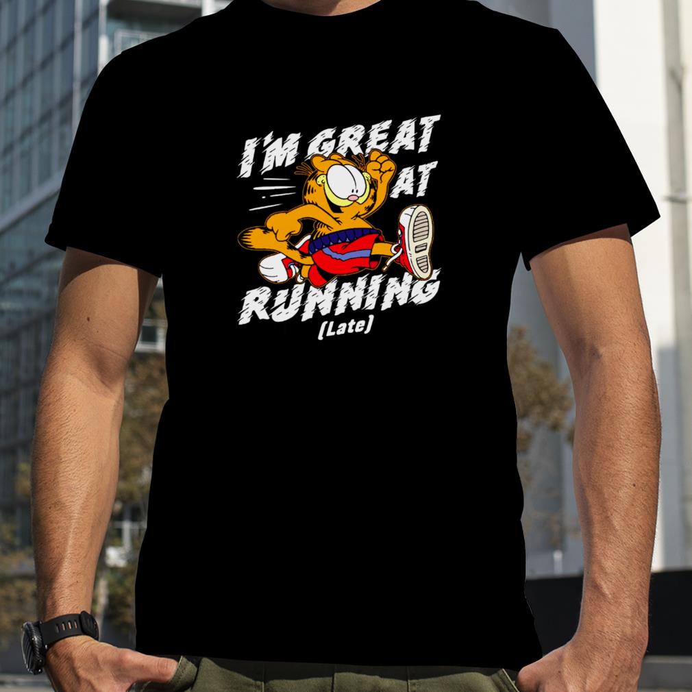 Garfield I’m Great At Running Late shirt
