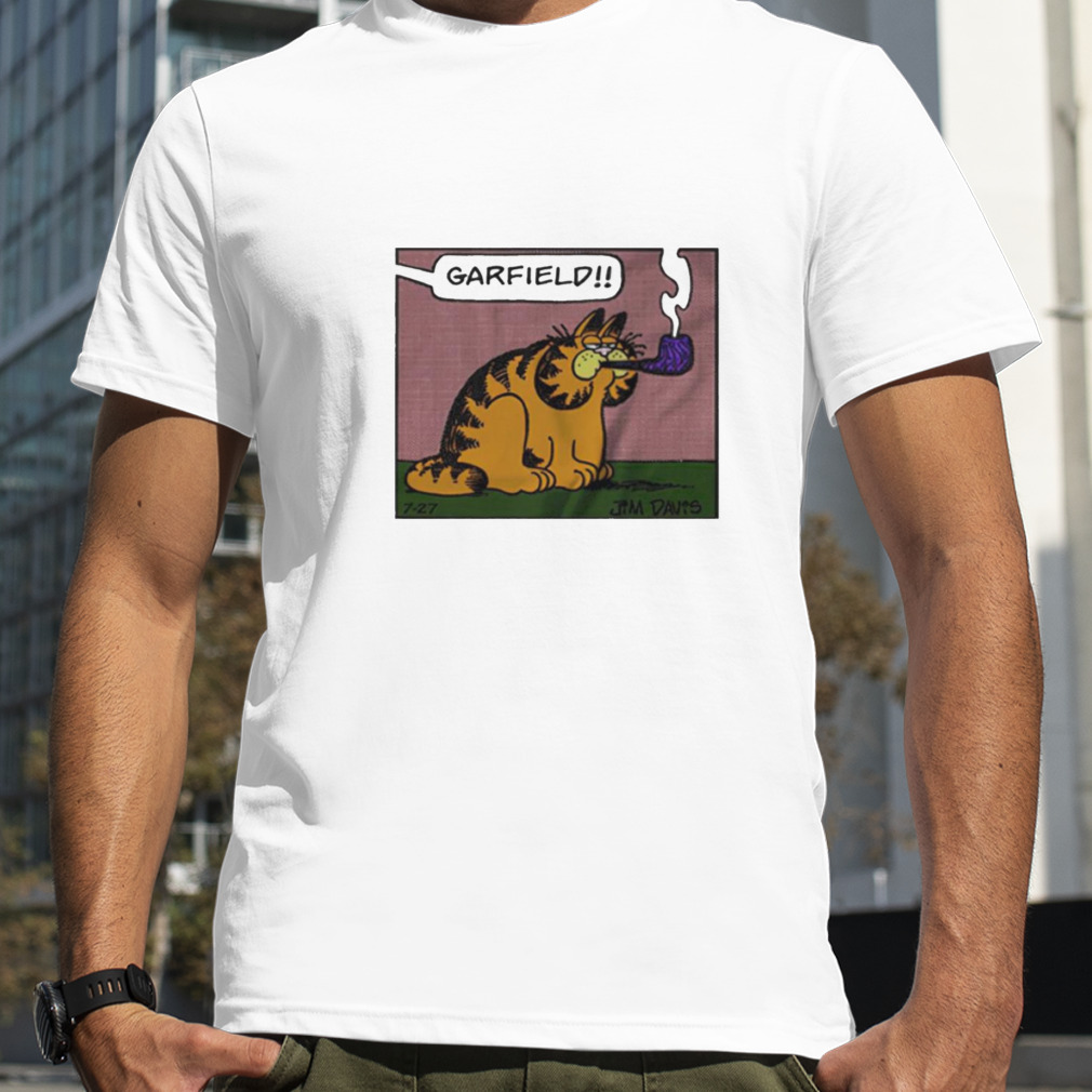 Garfield Smoking Pipe Shirt