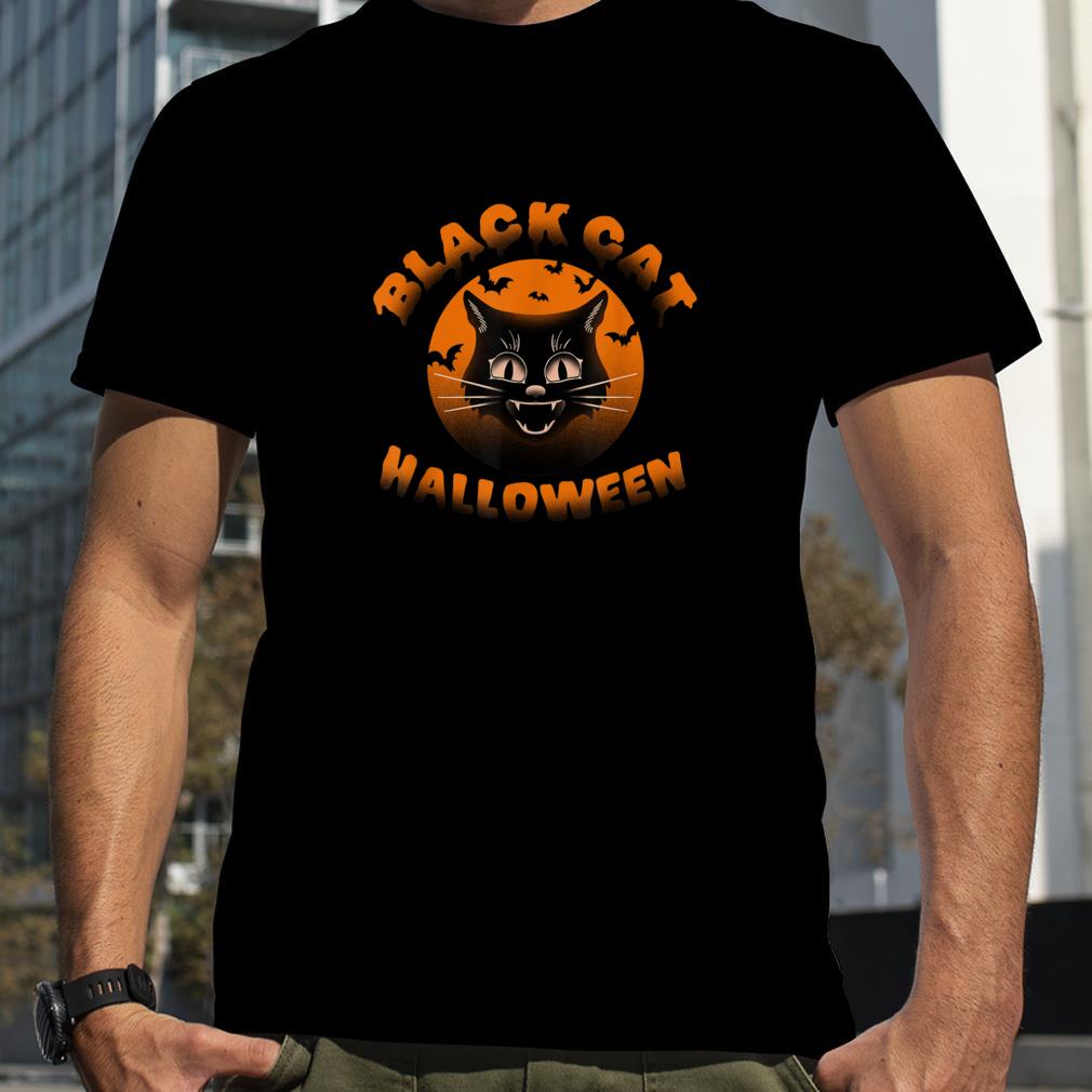 Halloween Black Cat Witch Fun Trick or Treat Boo! T Shirt