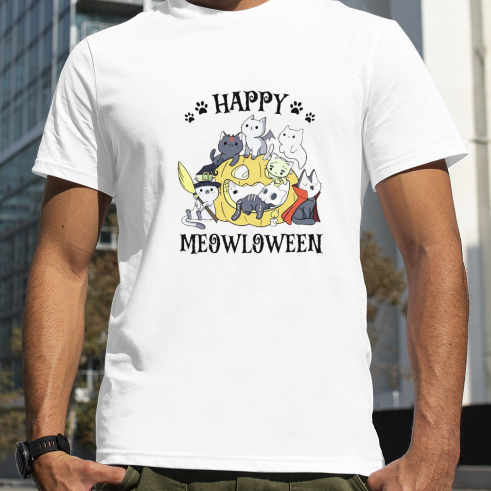 Happy Meowloween Halloween shirt
