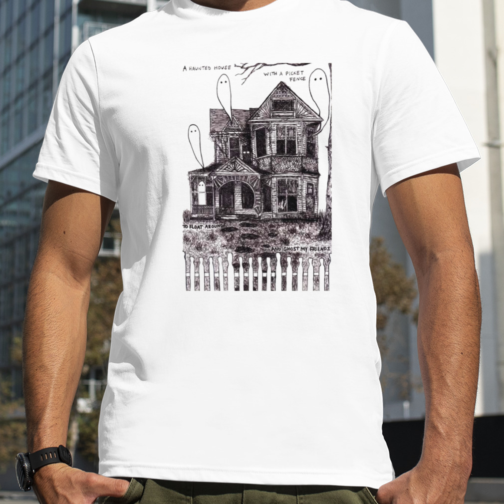 Hauted House Art With Ghosts shirt