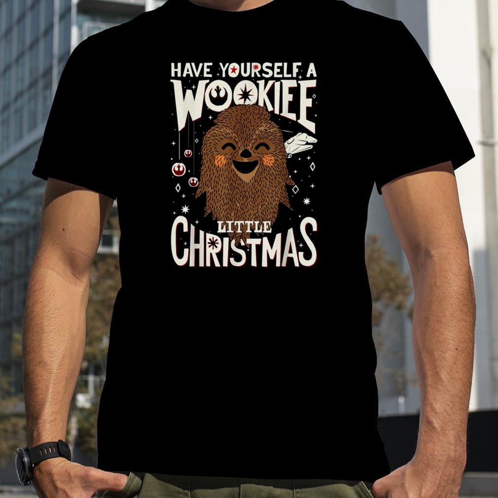 Have Yourself A Wookiee Little Christmas Sketched Star Wars Wookiee Chewbacca shirt