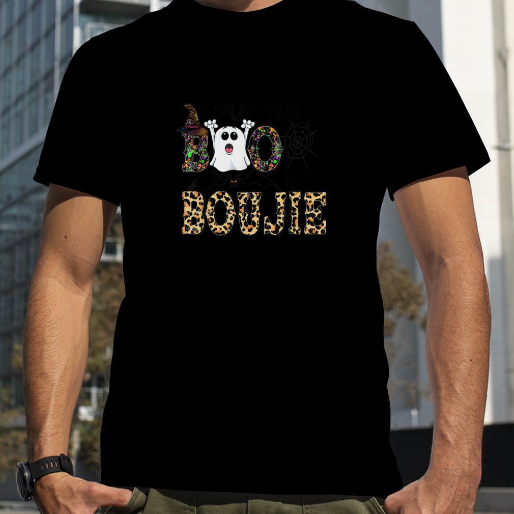 I Put The Boo in Boujie Funny Ghost Bat Spider Halloween T Shirt