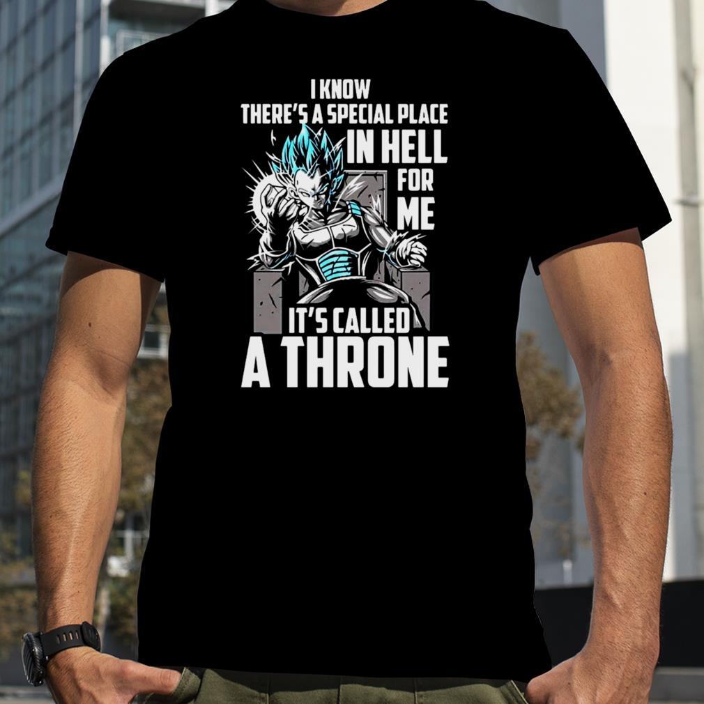 It’s Called A Throne Dragon Ball Vegeta Quote shirt