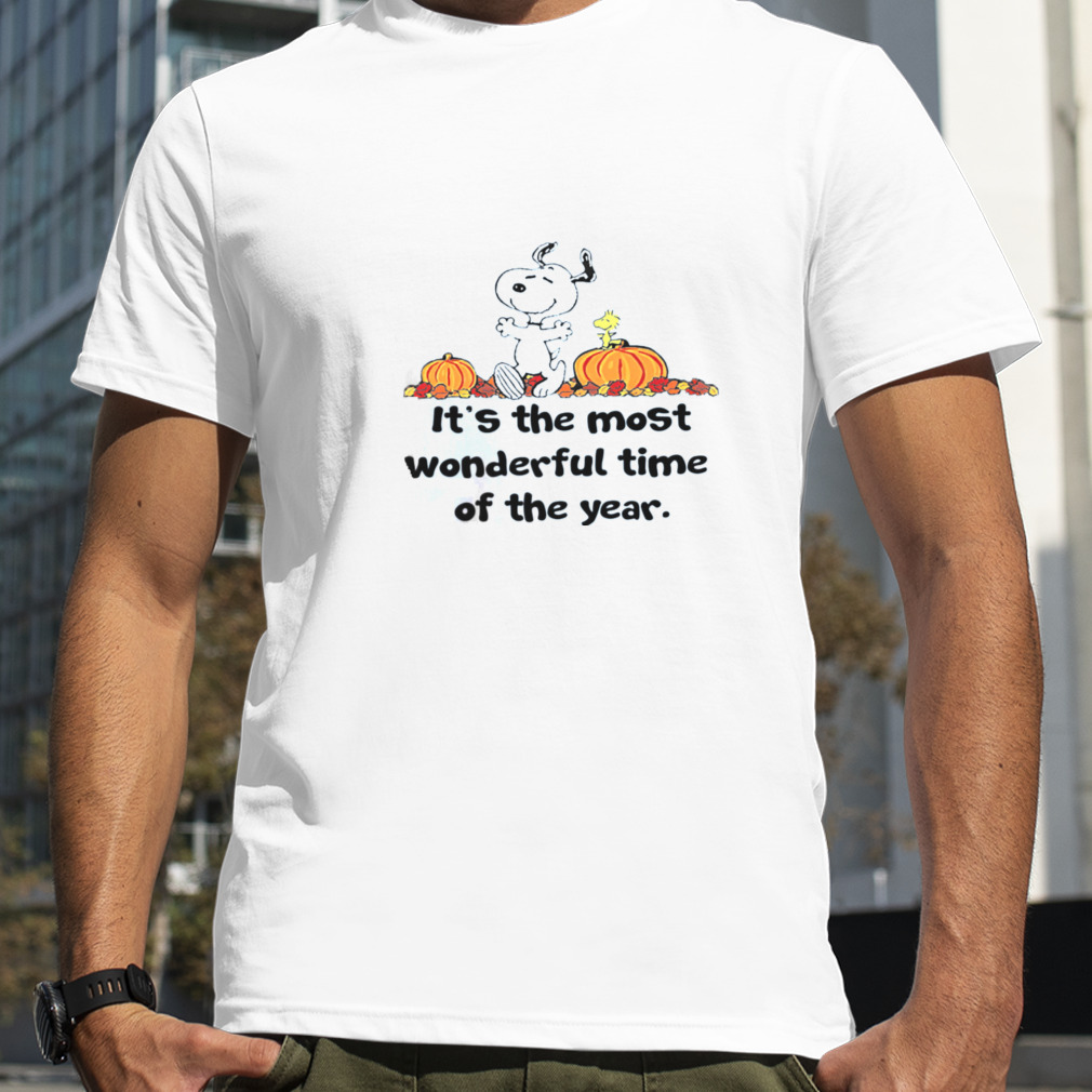 It’s The Most Wonderful Time Of The Year Snoopy Dog Autumn Pumpkins shirt