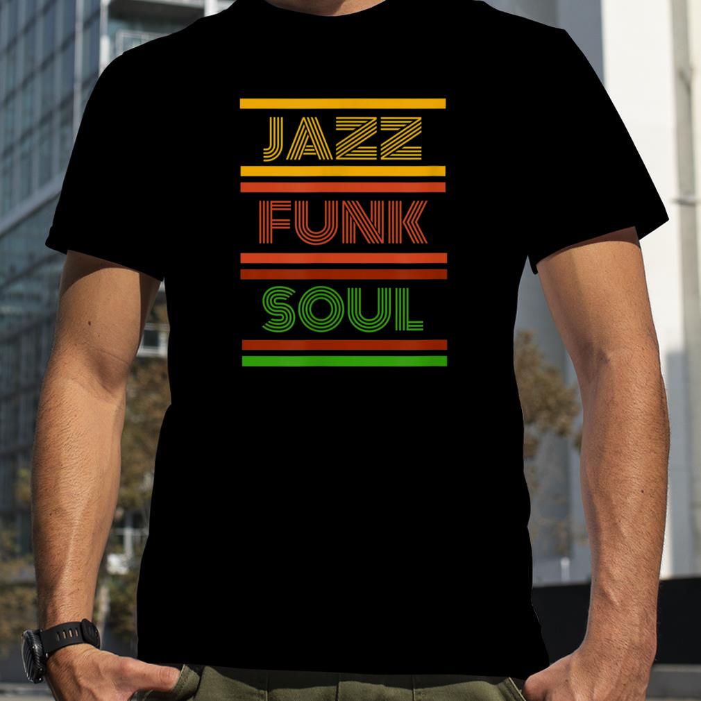 Jazz Funk & Soul   Afro Retro Vintage Music T Shirt