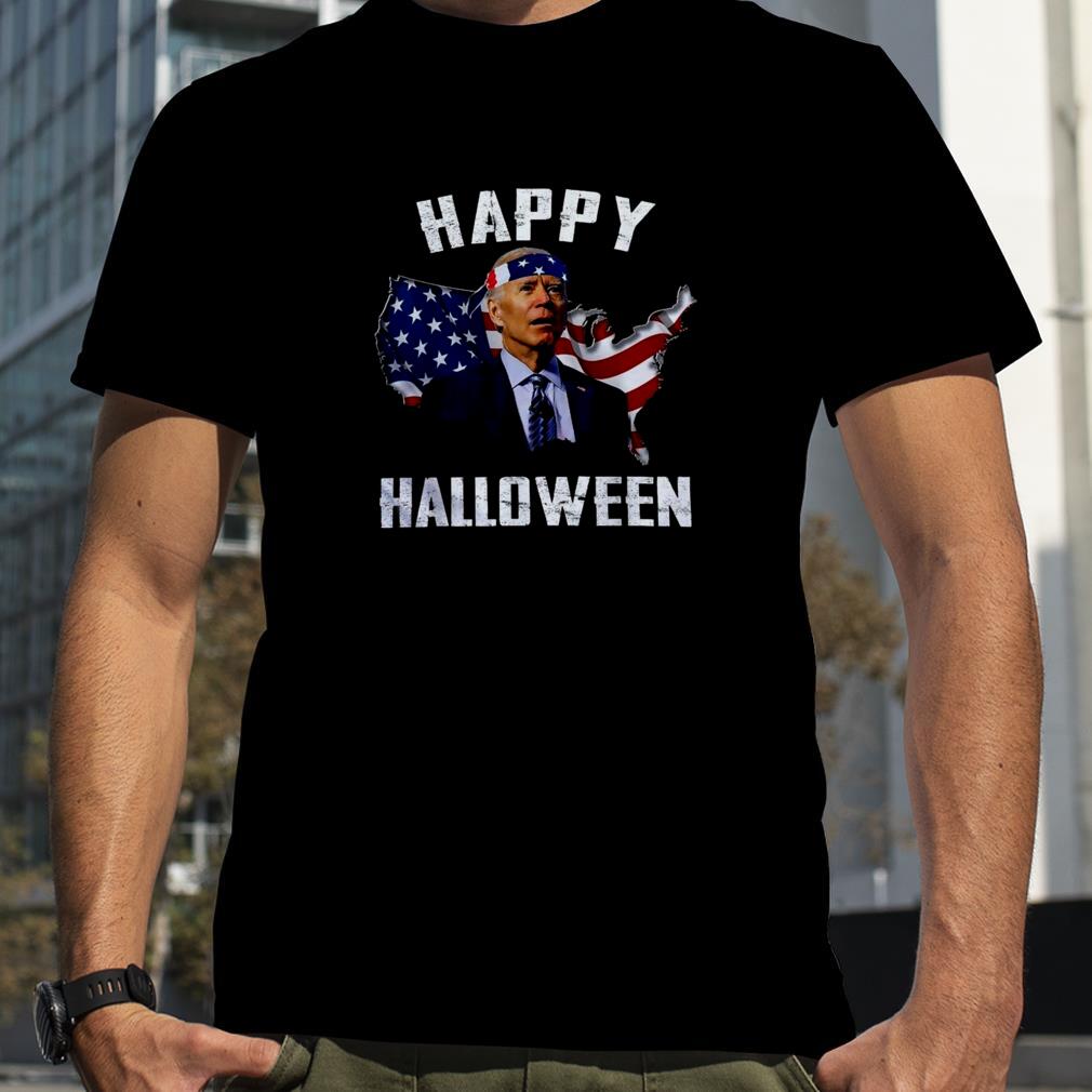 Joe Biden Happy Halloween American Flag 4Th Of July shirt