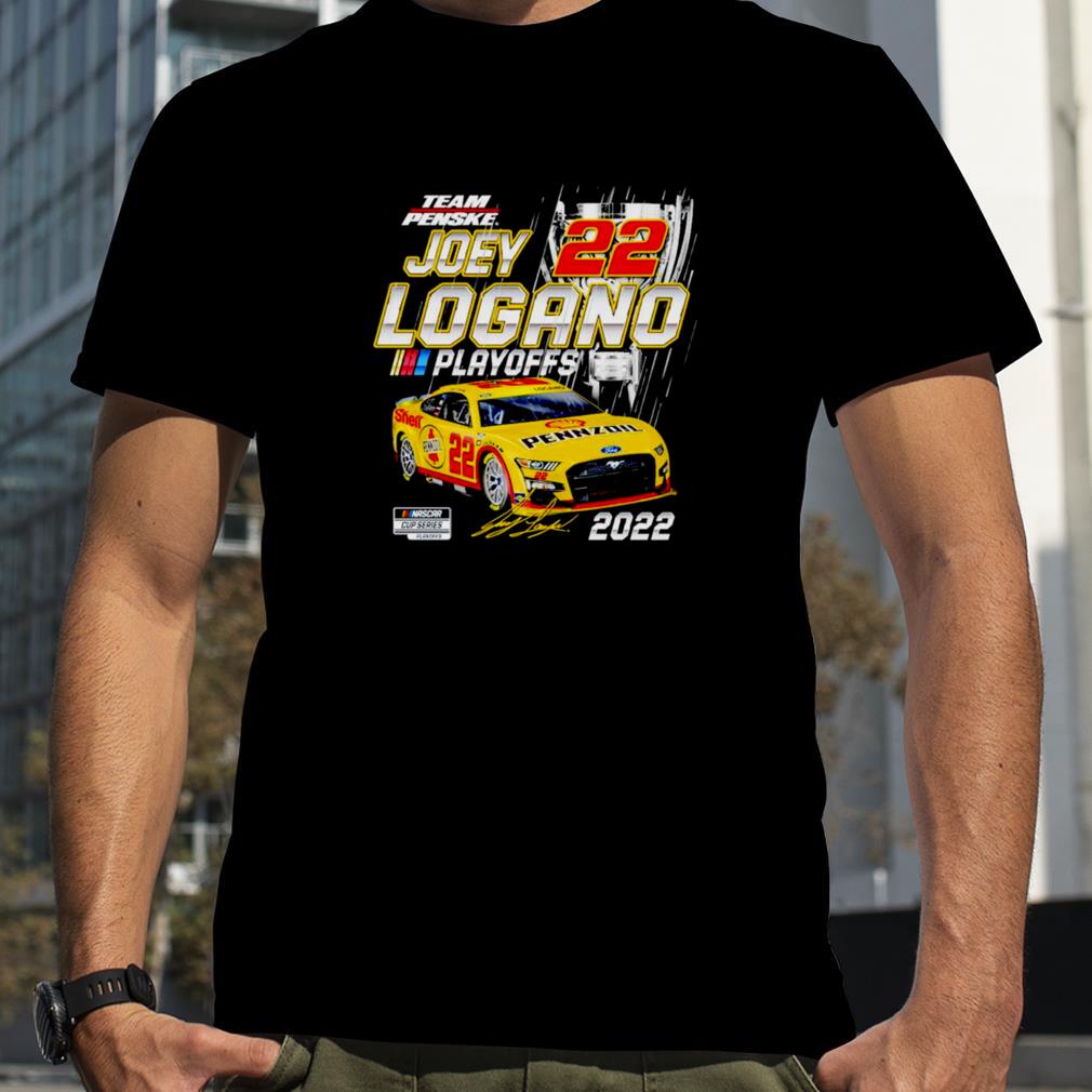 Joey Logano Team Penske Black 2022 NASCAR Cup Series Playoffs T shirt