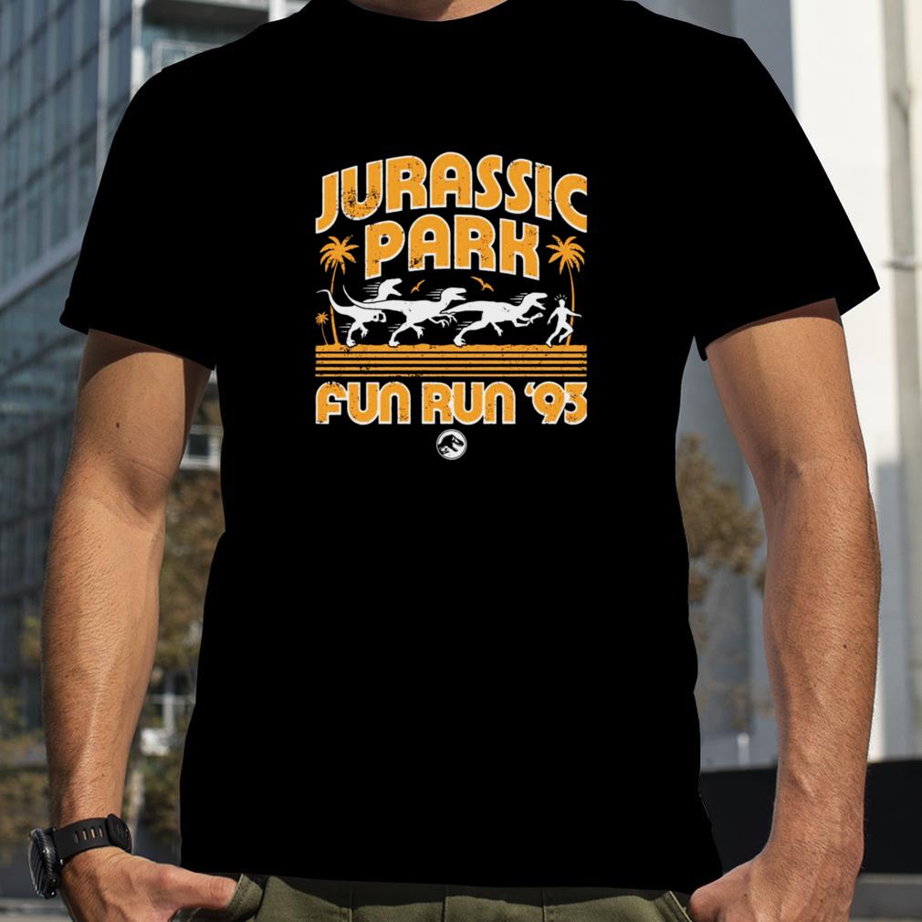 Jurassic Park Fun Run ’93 Orange Hue Vintage shirt
