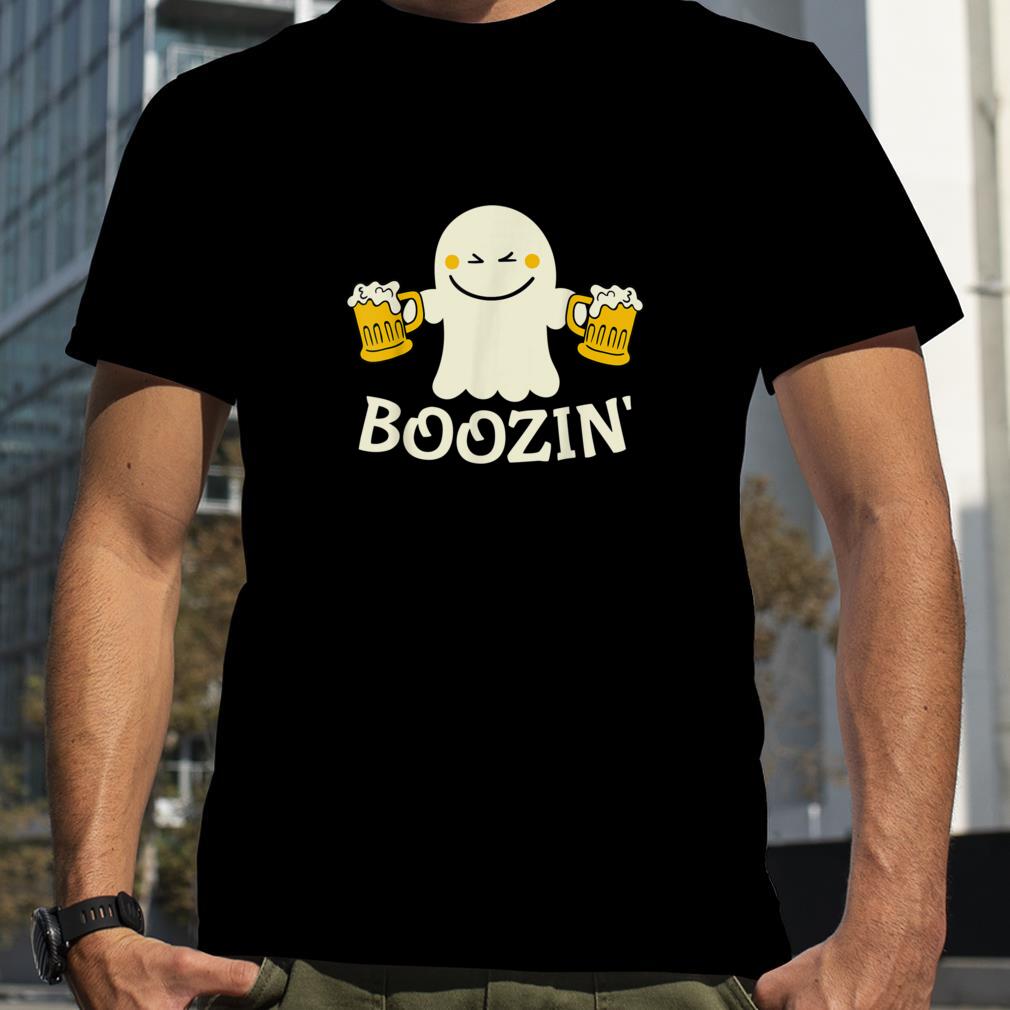 Just Here For The Boos Boo Ghost Booze Funny Halloween T Shirt