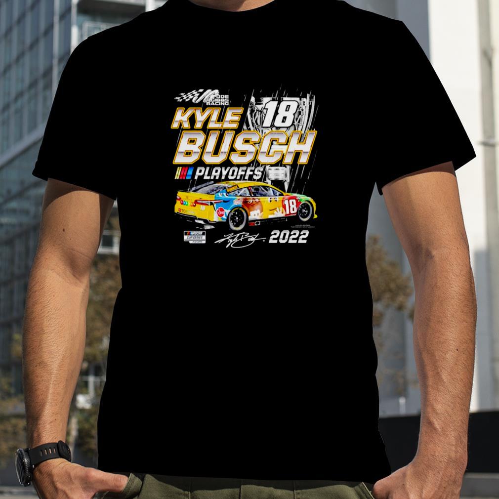 Kyle Busch Joe Gibbs Racing Team Collection Black 2022 NASCAR Cup Series Playoffs shirt