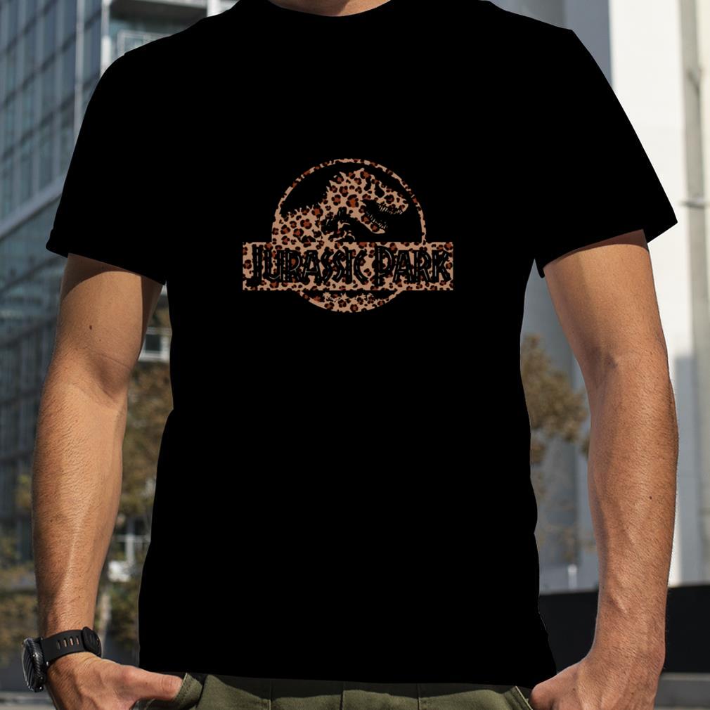 Leopard Print Jurassic Park shirt