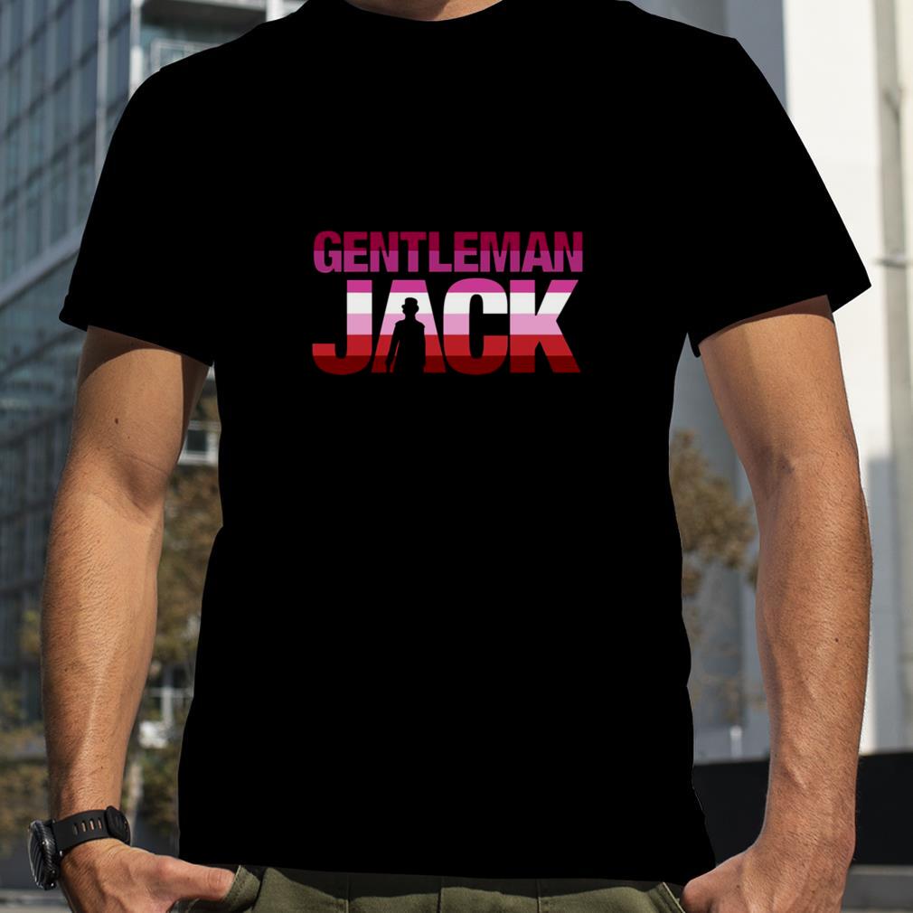 Lesbian Pride With Anne Lister Silhouette Title Gentleman Jack shirt