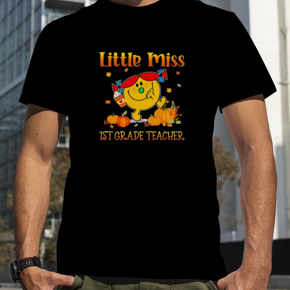 Little Miss 1st Grade Teacher Thanksgiving shirt
