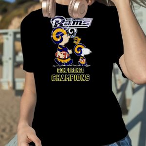 Los Angeles Rams Snoopy Peanuts 2022 NFC Conference Championship T Shirt