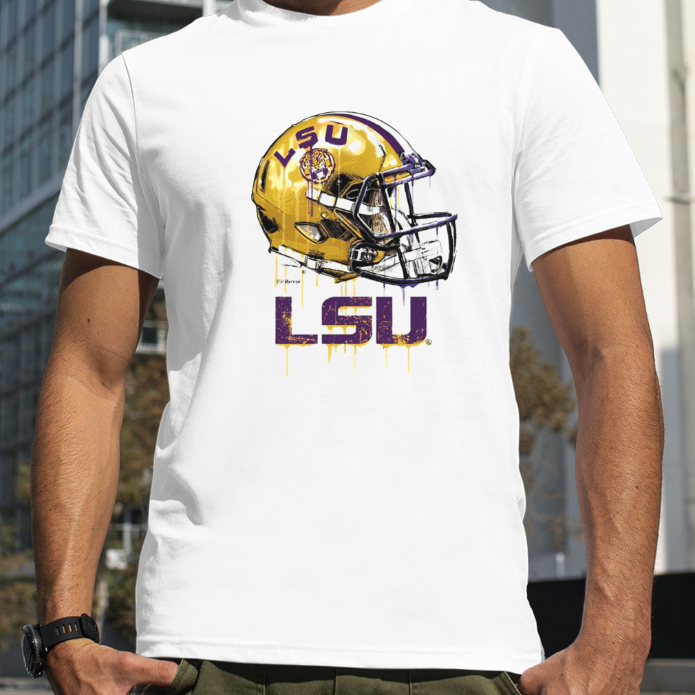 Louisiana State Tigers Original Dripping Football Helmet shirt