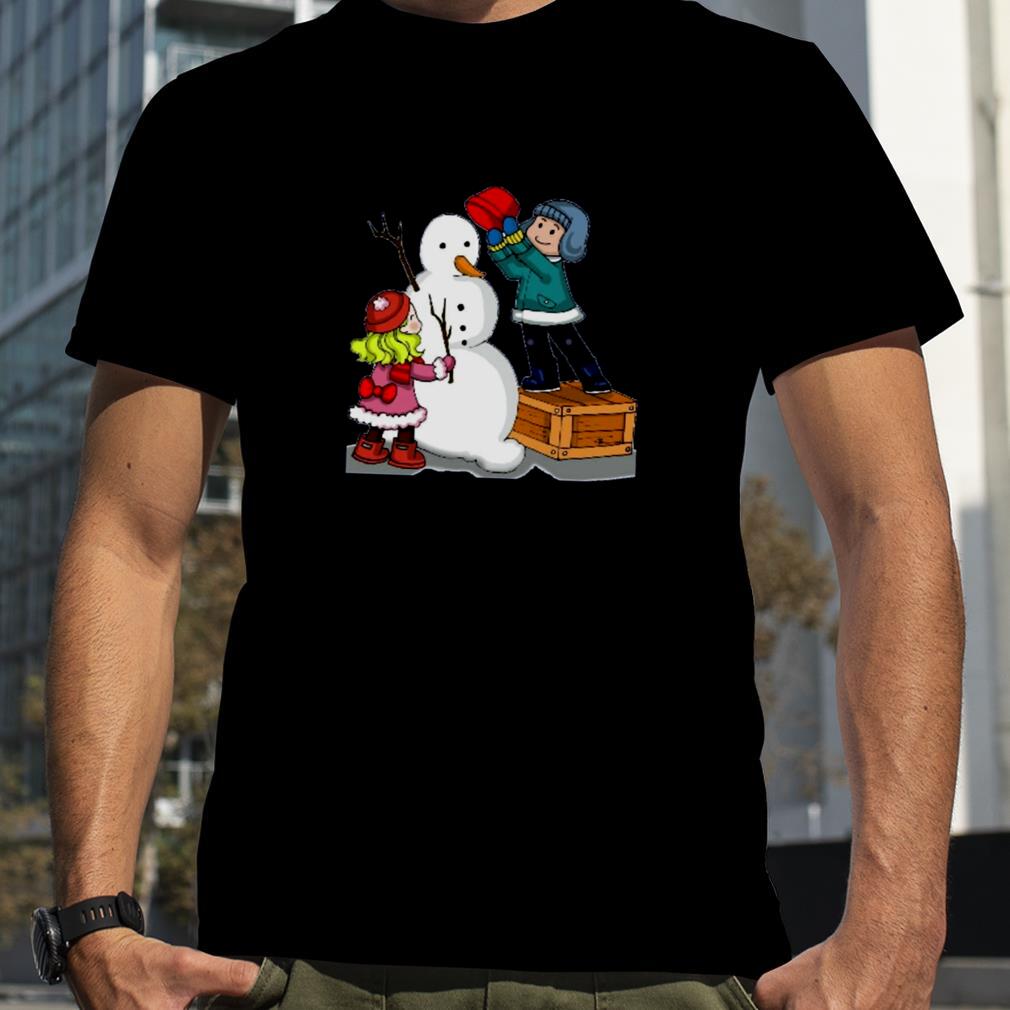 Making Snowman Christmas shirt