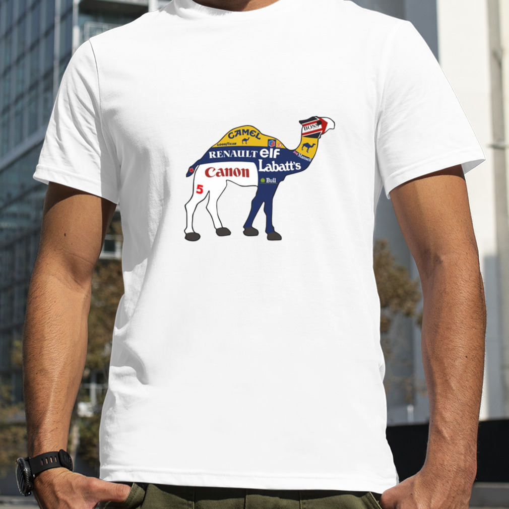 Mansell Williams Fw14 Camel Deisgn Formula 1 Car Racing F1 shirt