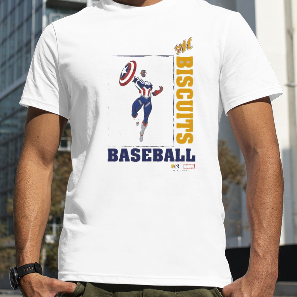 Mb Captain America Biscuits Baseball Shirt