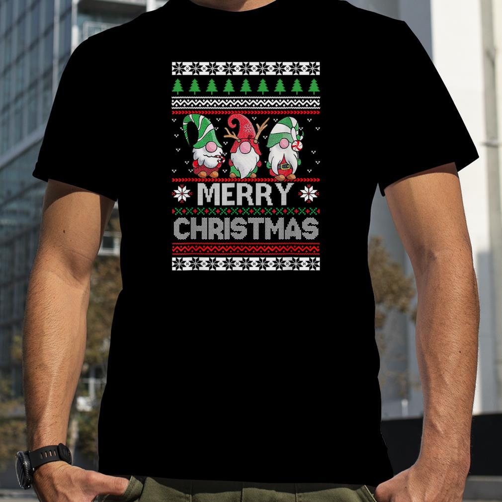 Merry Christmas With Gnomies Ugly Christmas Sweater T Shirt