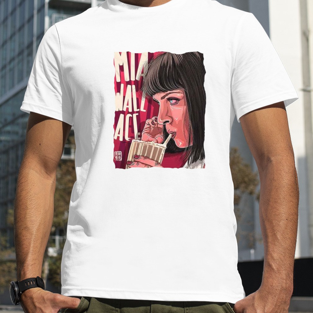 Mia Wallace Selfie Quentin Pulp Fiction Movie Film Retro Super Cool shirt