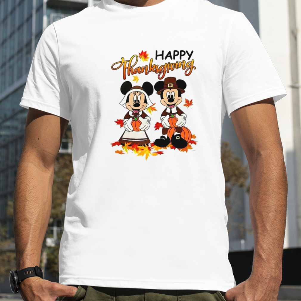 Mickey And Minnie Dress Up Holiday Disney Thanksgiving ShirtsDisney Thanksgiving Shirts