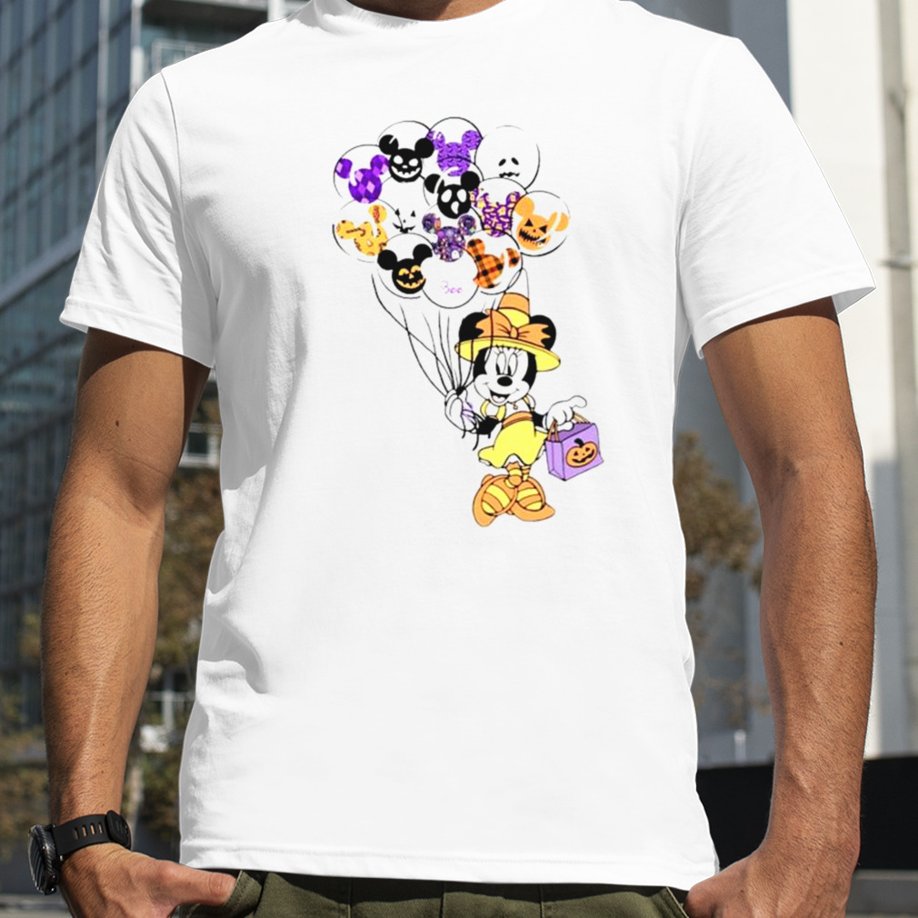 Mickey Mouse Holding Balloon Halloween shirt