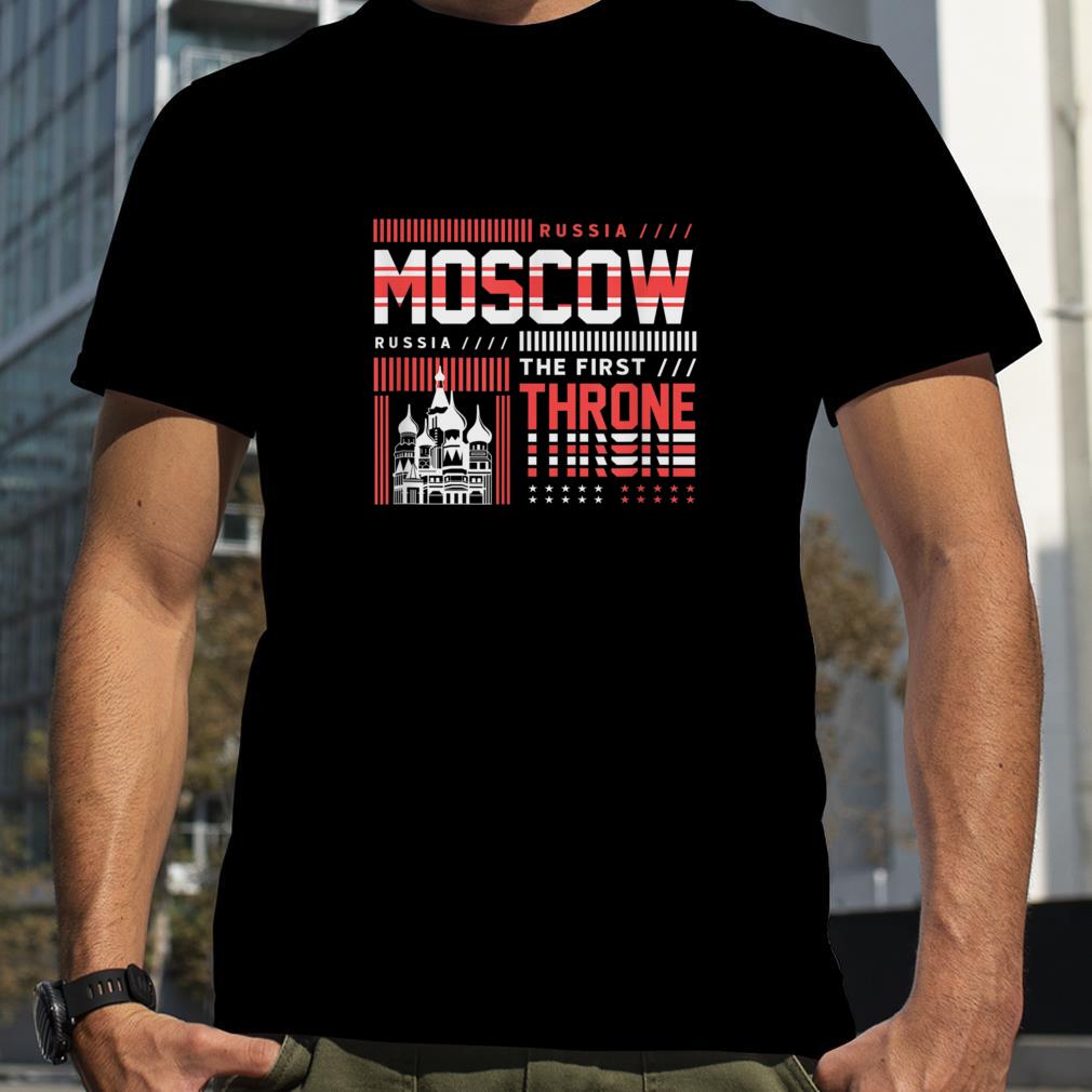 Moscow Russia, First Throne Vacation Visit, Travel Adventure T Shirt