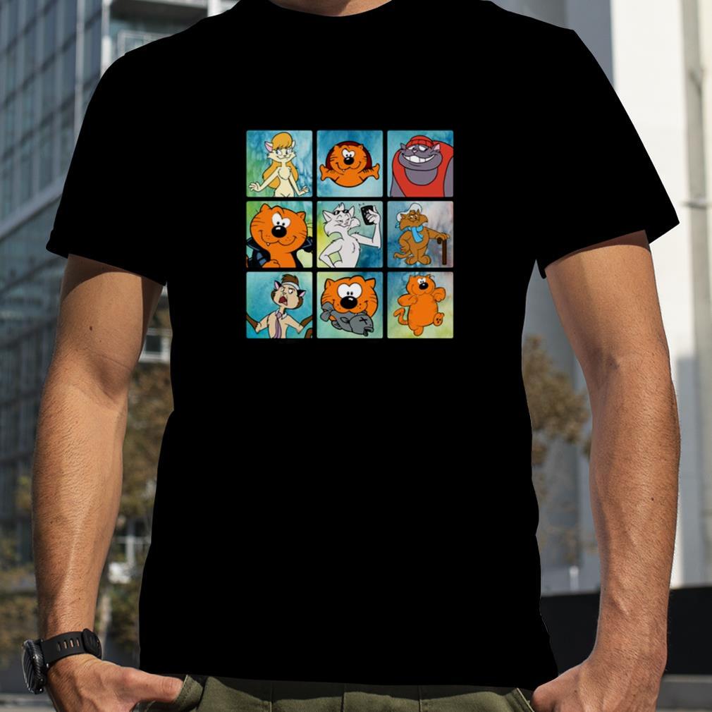 Multiple Squares Art Characters Heathcliff shirt
