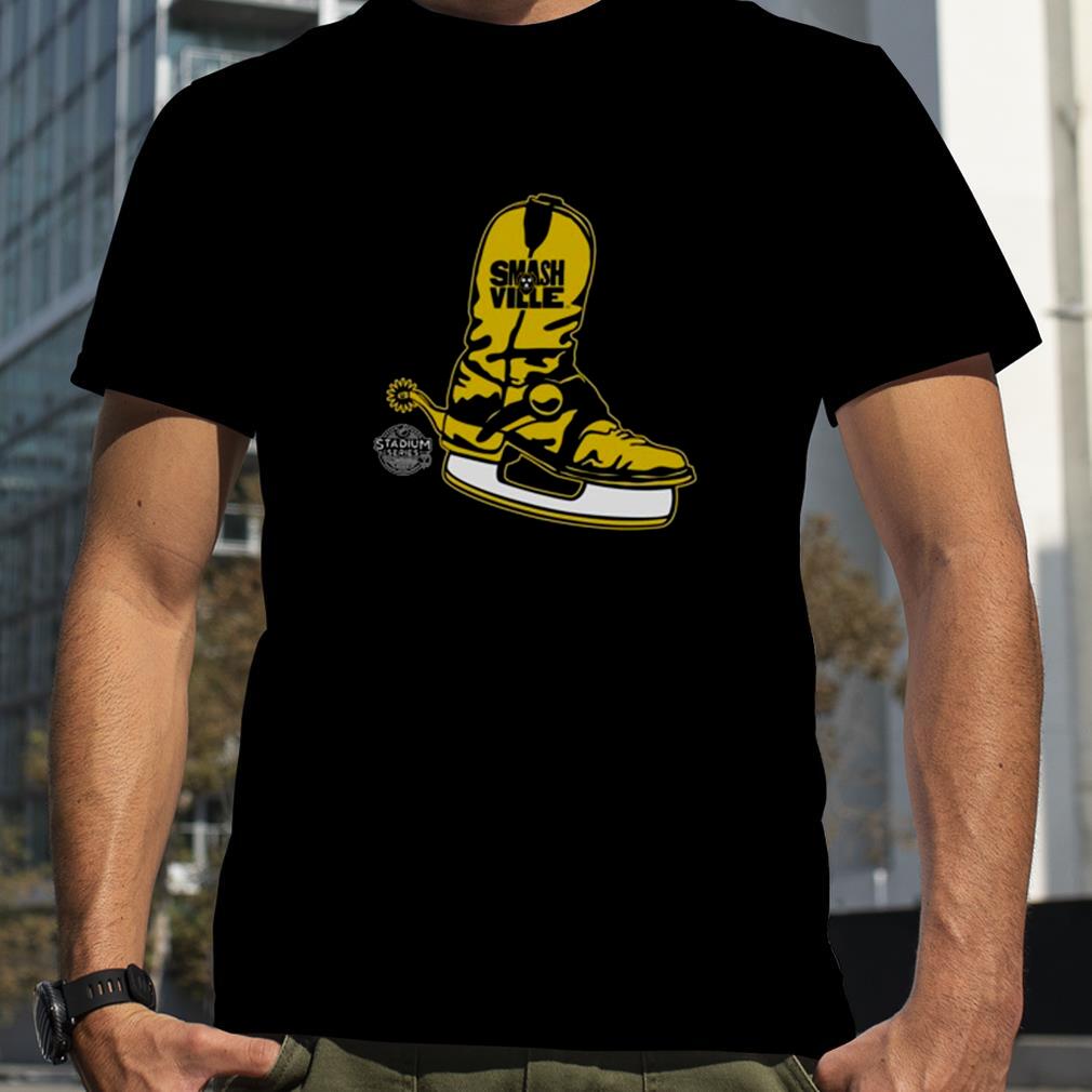 Nashville Predators Stadium Series LS Skate Boot T Shirt