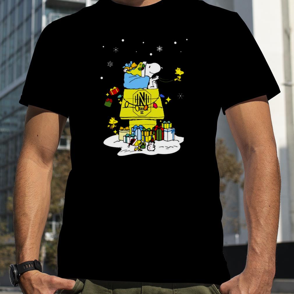 Nashville SC Santa Snoopy Wish You A Merry Christmas 2022 Shirt