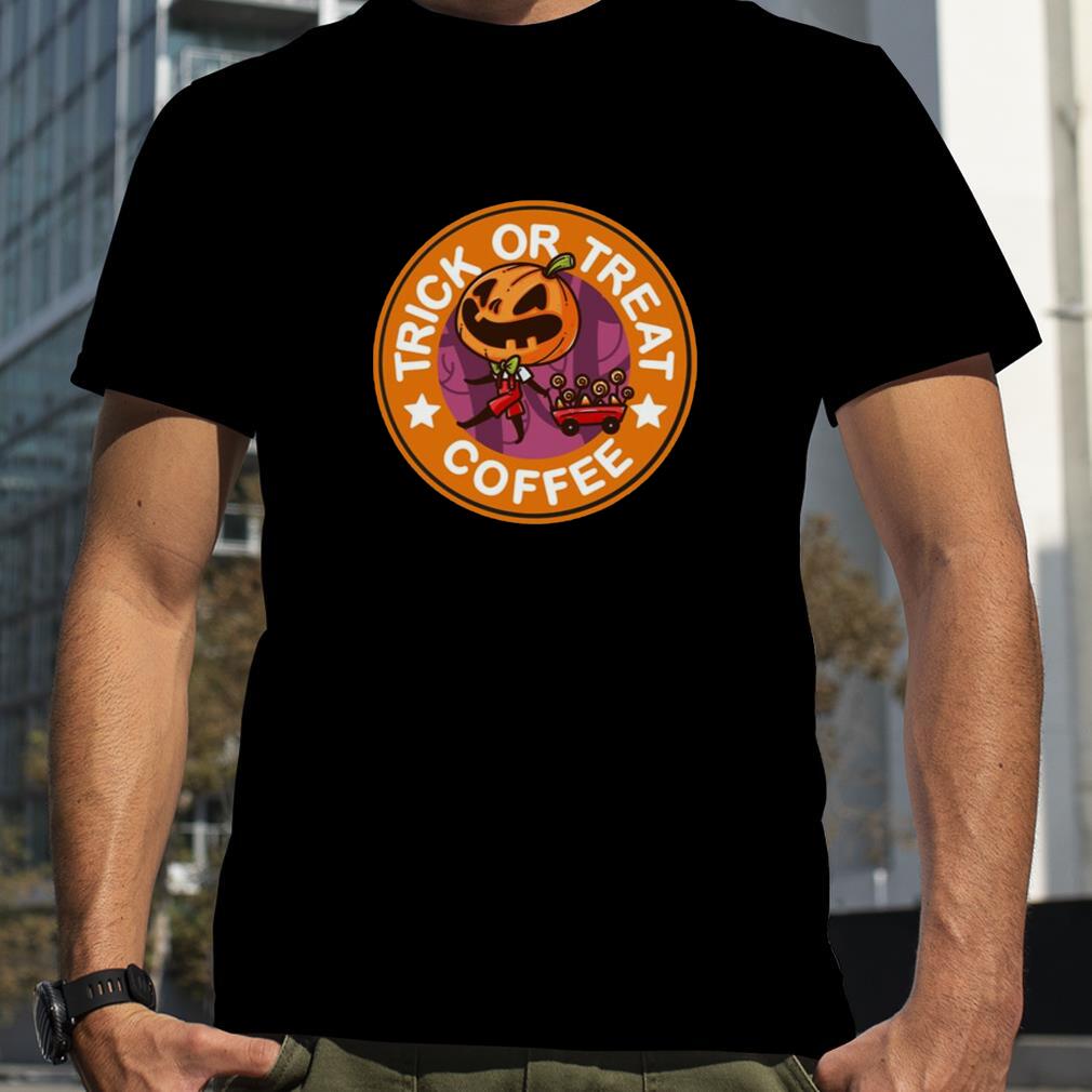 Orange Logo Halloween Trick Or Treat Coffee shirt